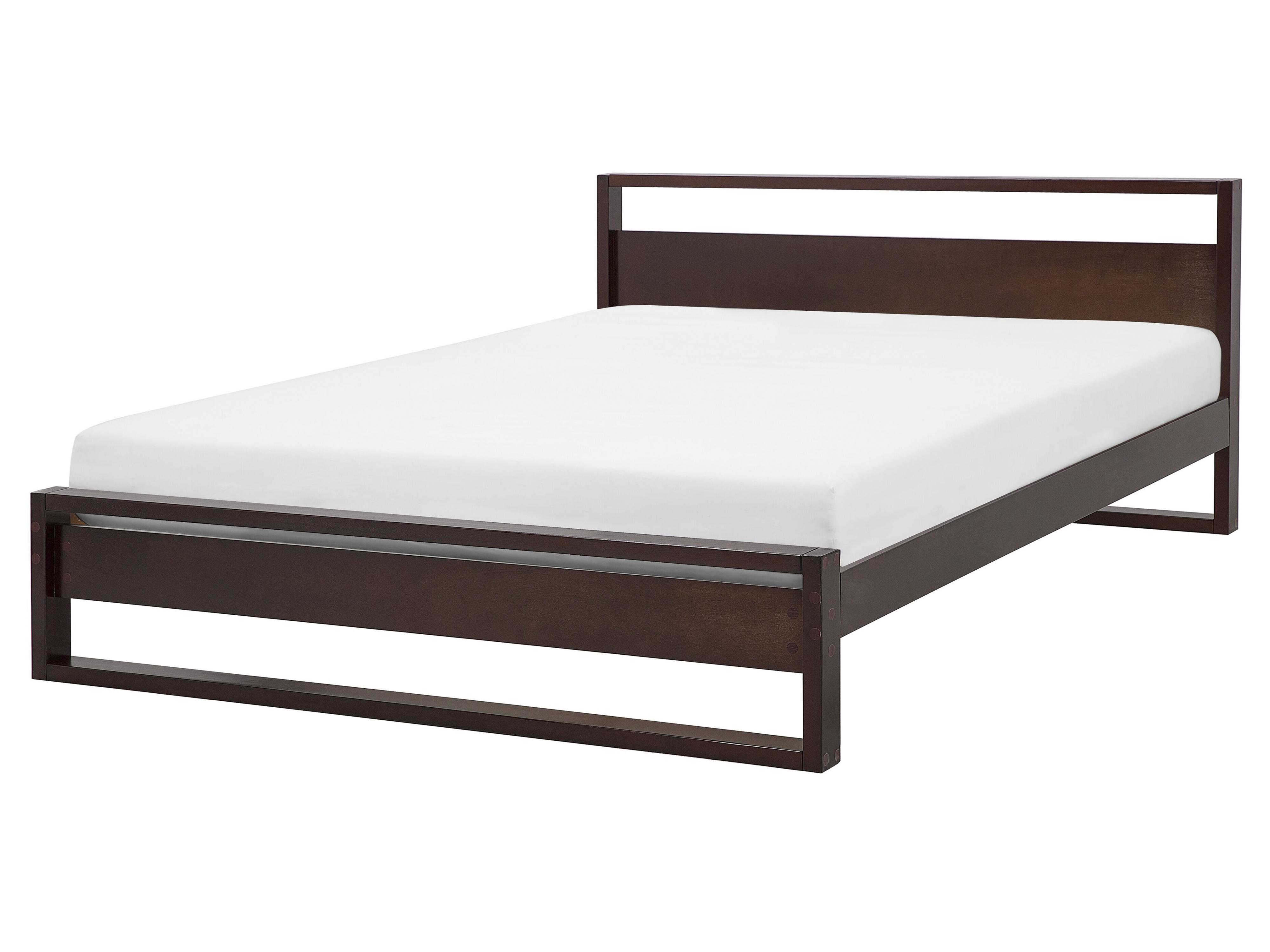Bed Dennenhout GIULIA 160 x 200 cm Donkerbruin