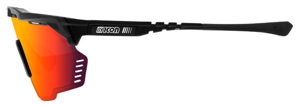 Lunettes Scicon Aeroshade Kunken Noir Brillant / Rouge Miroir