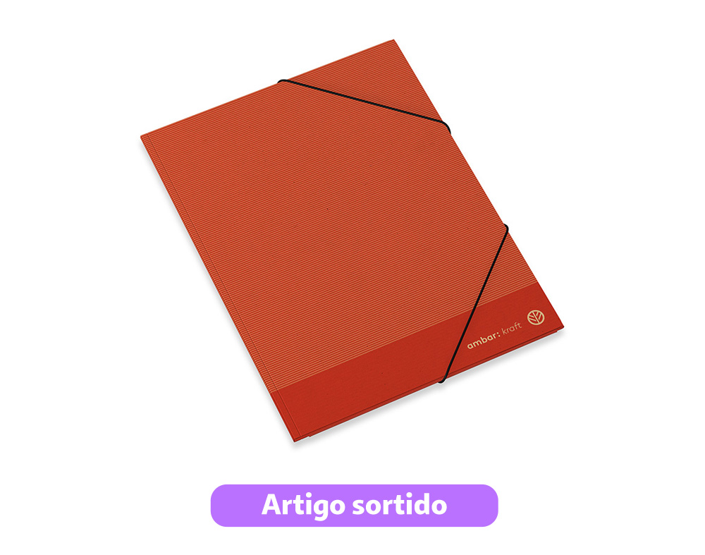 CAPA COM ELÁSTICOS AMBAR KRAFT A3 CORES SORTIDAS