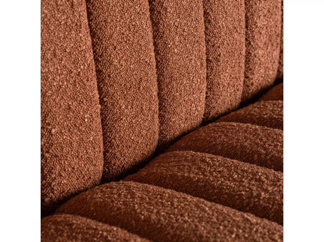 Sofa en coton marron en 140x68x100 cm