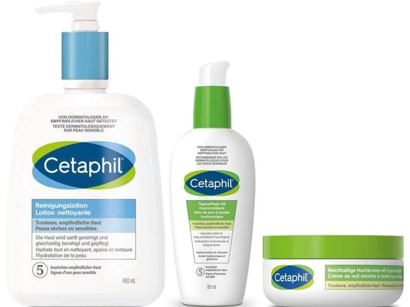Cetaphil Pflegeset Tägliche Routine Kit 3 tlg Praktisches Set für die tägliche Pflege