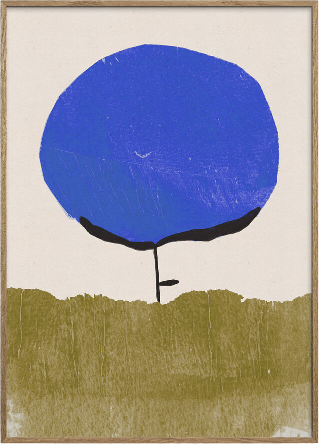 Poster & Frame Alisa Galitsyna - Blue Flower Flerfarvet
