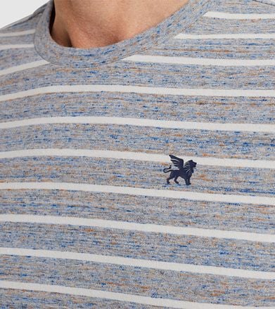 Vanguard T-Shirt Strepen Grijs Blauw VTSS2403514-5038 kopen