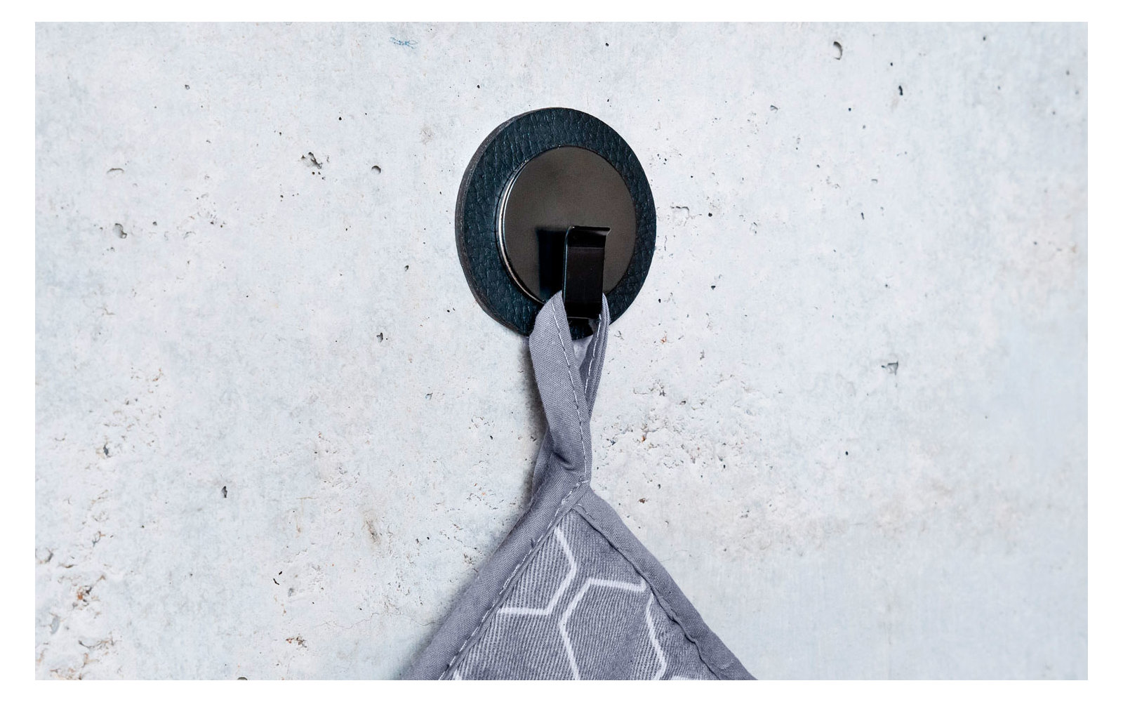 silwy® Clever Magnet-Haken inkl. Metall Nano Gel Pad Weiß / Schwarz