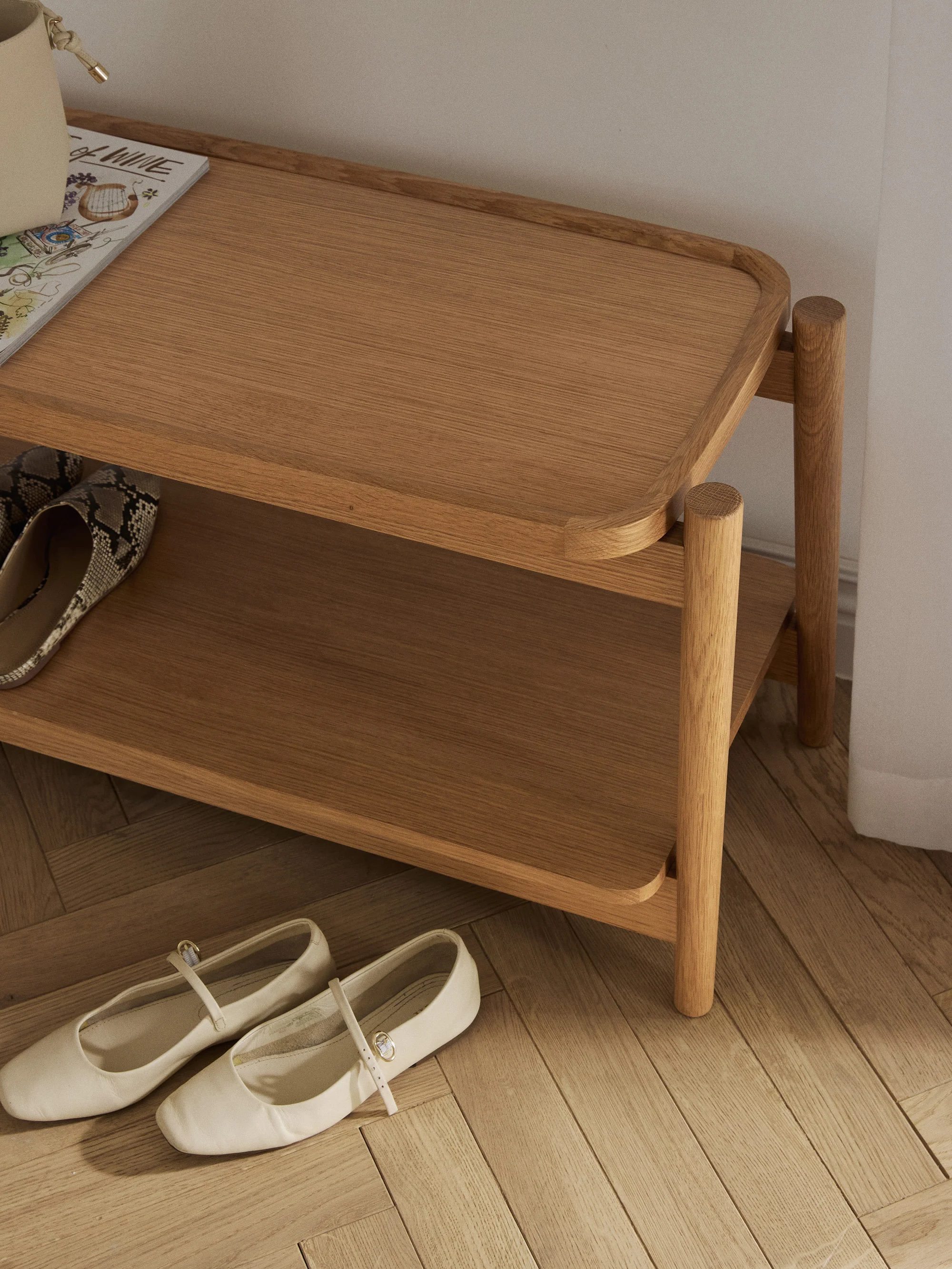 Houten schoenenrek Libby