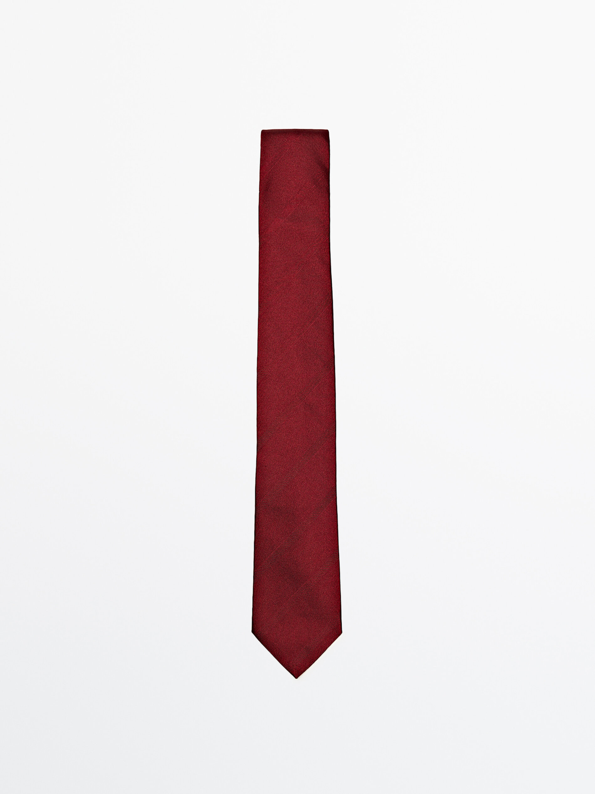 Corbata microrayas com algodón y seda - GRANADAS