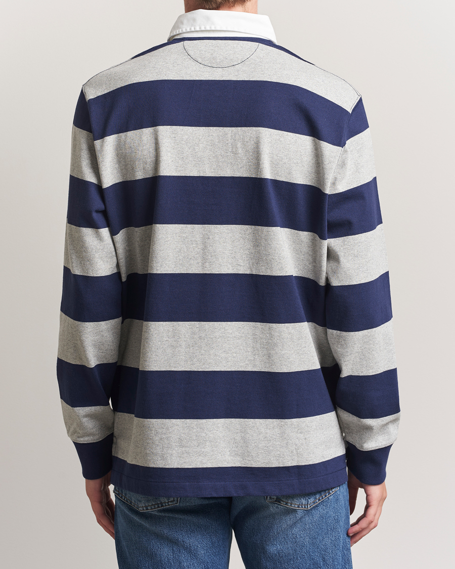 Polo Ralph Lauren Jersey Striped Rugger Navy/Andover Heather