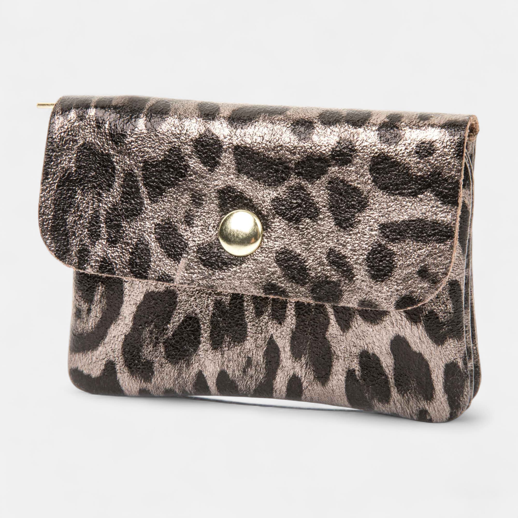 Petite maroquinerie en cuir multicolore