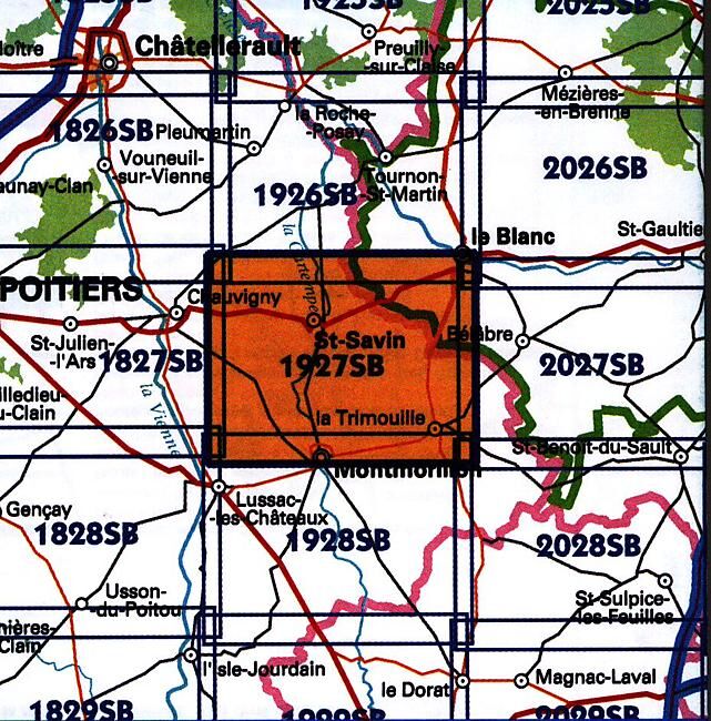 IGN - 1927 SB LA TRIMOUILLE ST SAVIN 1 25 000
