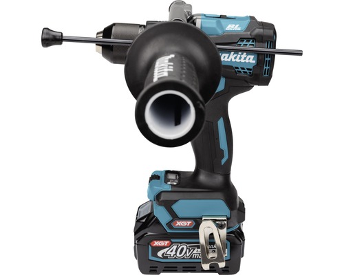 Makita XGT® HP001GD201 40V accu-slagboormachine, inclusief 2 accu's (2,5 Ah), lader en MAKPAC maat 3 koffer.
