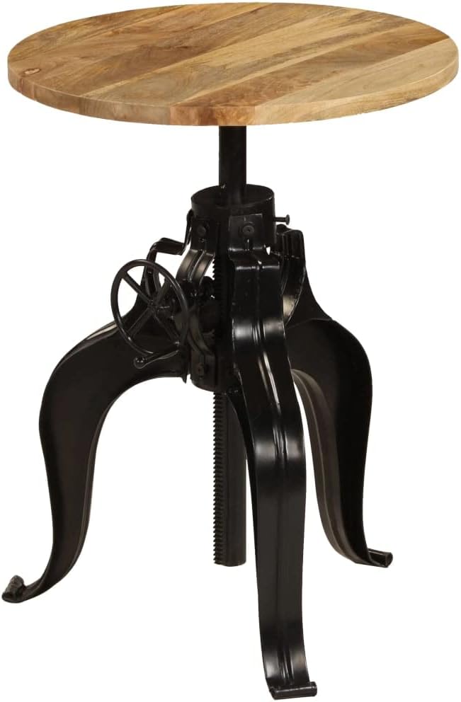 Bartisch Massivholz Mango 60x(76-110) cm Bartisch, Bistrotisch Bartheke für Hausbar, Wohnzimmer und Esszimme
