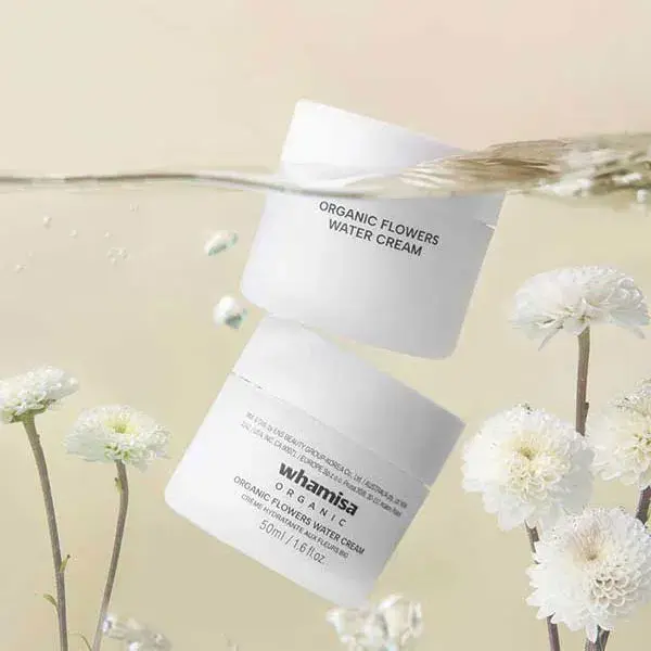 Creme hidratante orgânico fermentado com flores Whamisa 50ml