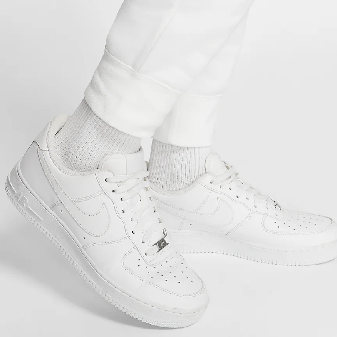 Nike Sportswear Club Fleece Joggingbroek Wit Zwart