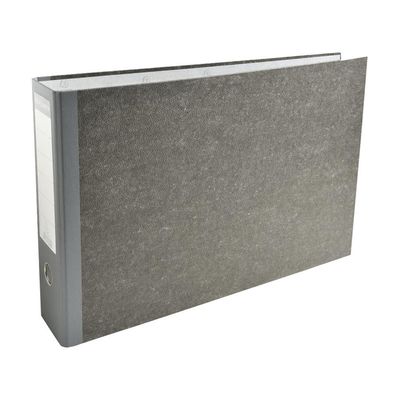 Exacompta - Classeur à levier - Dos 70 mm - A3 paysage - pour 550 feuilles - gris marbré avec dos gris