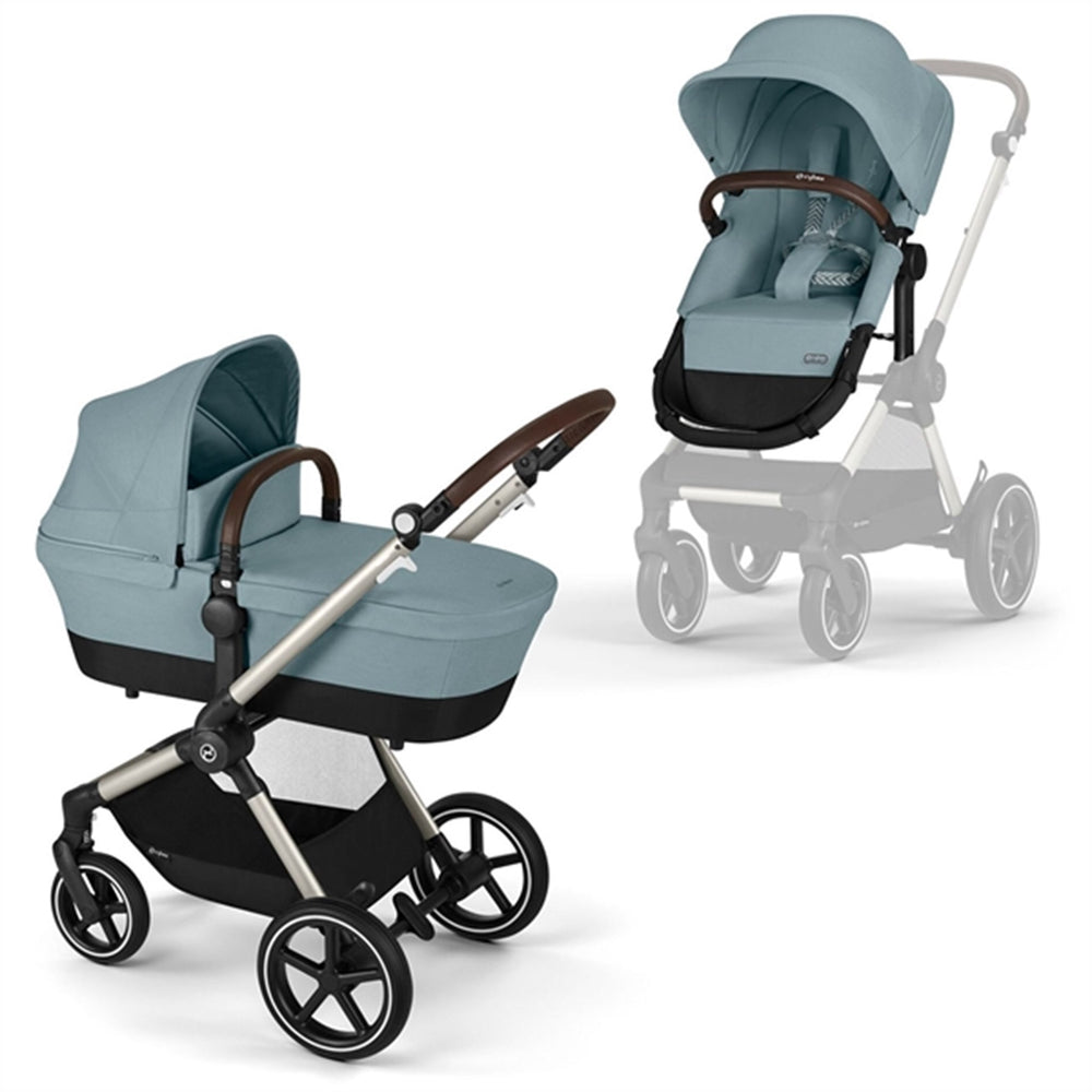 Køb Cybex Eos Lux 2-i-1 Klapvogn Sky Blue