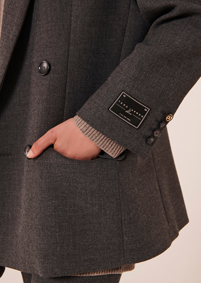 Veste Vladgrise en toile tailleur