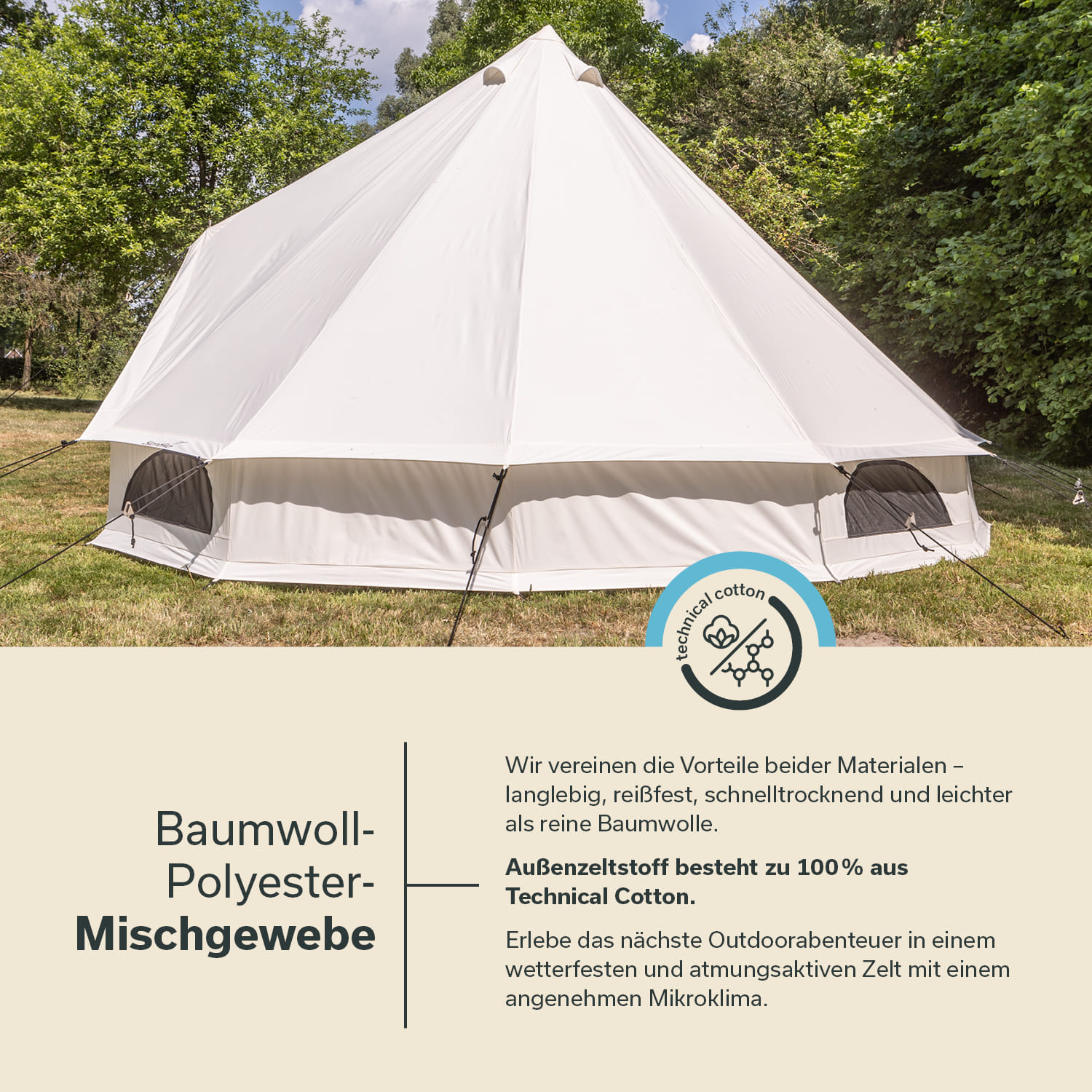 Skandika Tipii 400 Technical Cotton Tent