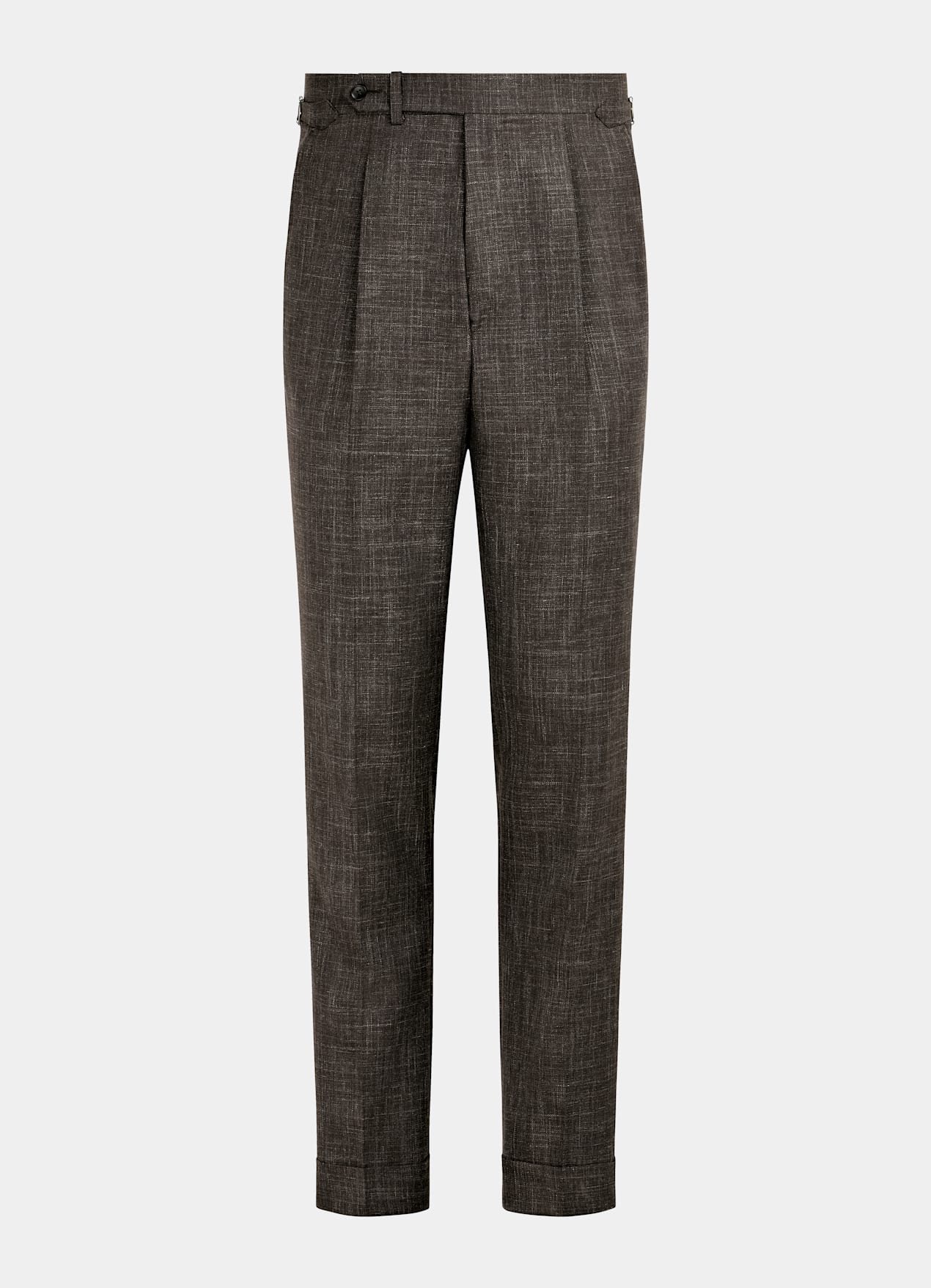 Costume trois pièces Havana coupe Tailored marron foncé
