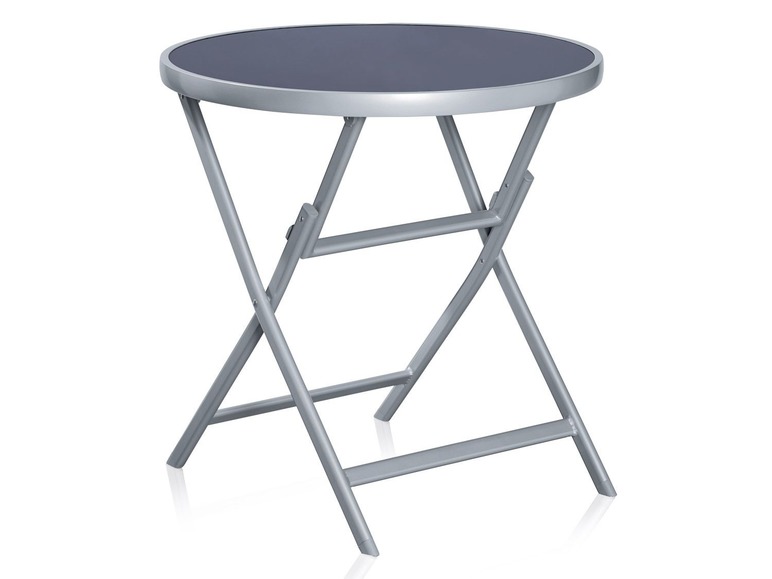 Aluminium bijzettafel grijs