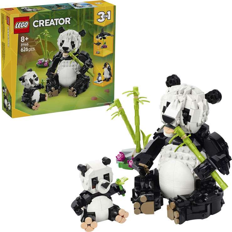 Lego Vilde dyr - Pandafamilie 31165