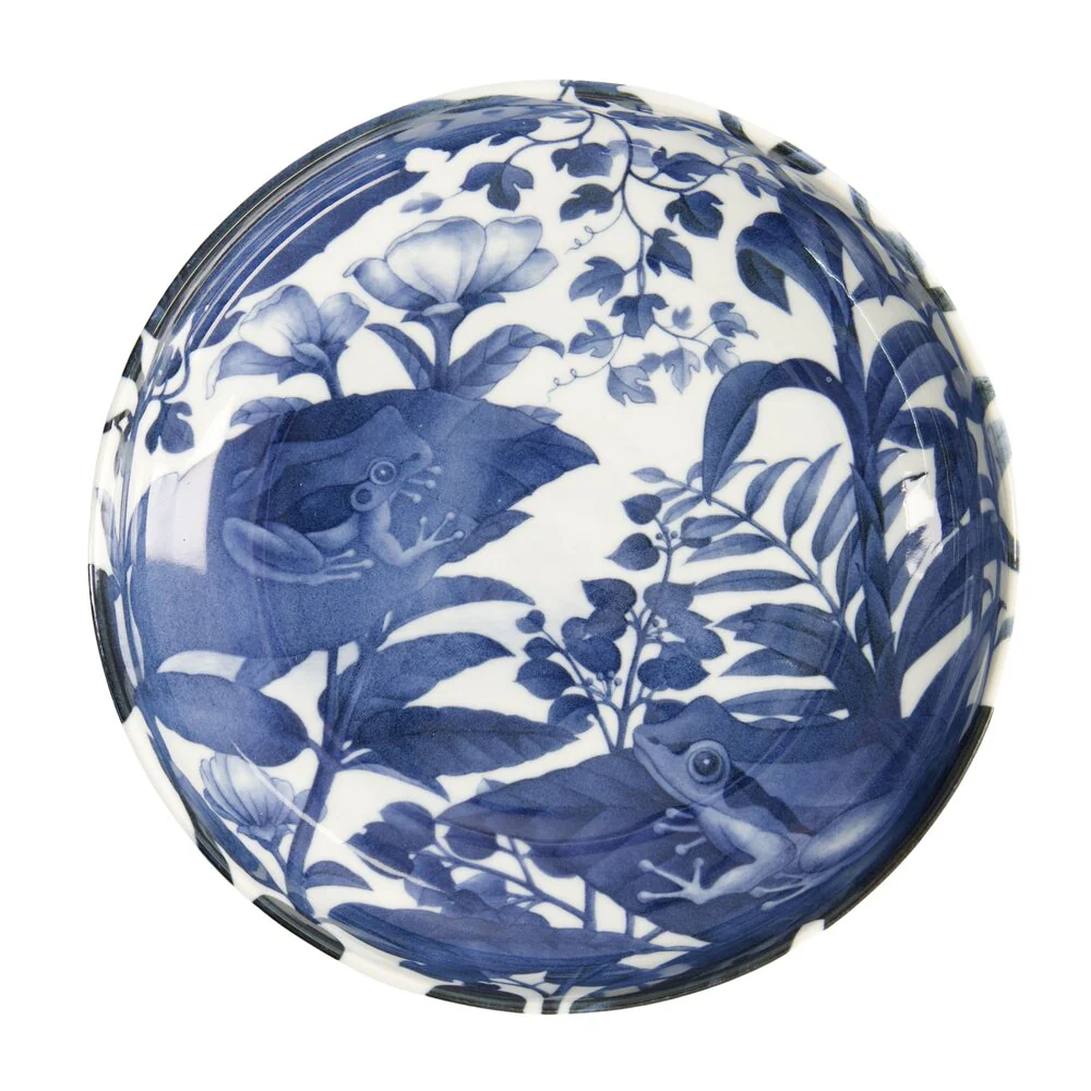Tokyo Design Studio  Frog dyb tallerken, blå - Ø21 cm