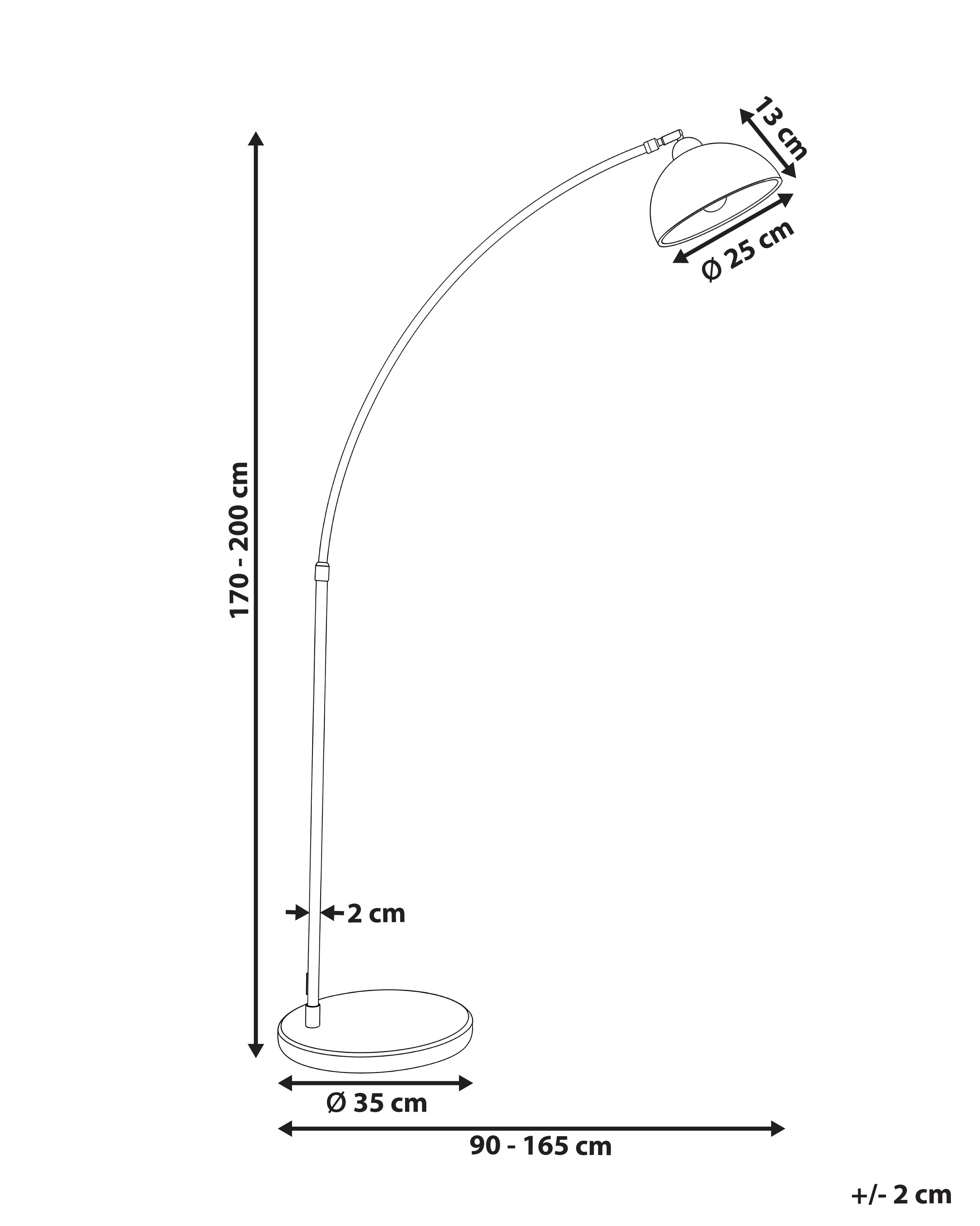 Staande lamp CAGAYAN Metaal Zwart
