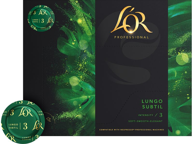 L'Or Professional Pads Lungo Subtil 3 50 Stück Kaffee-Discs für Nespresso Professional Pad Maschinen