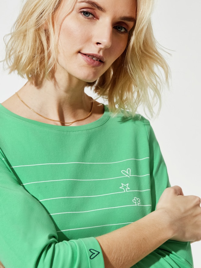 Baumwoll-Shirt Herzblatt