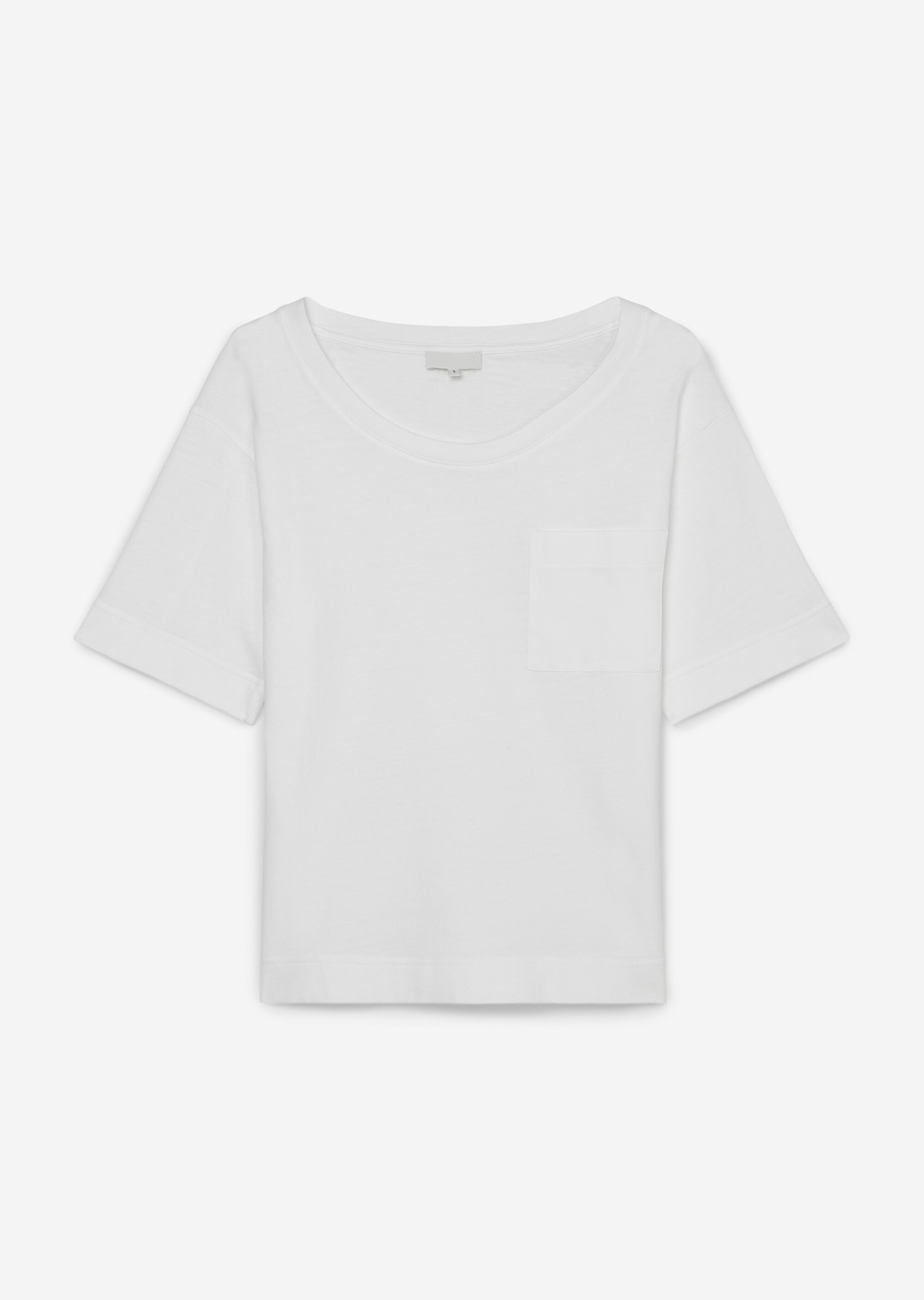 T-Shirt loosemit aufgesetzter Satin-Tasche