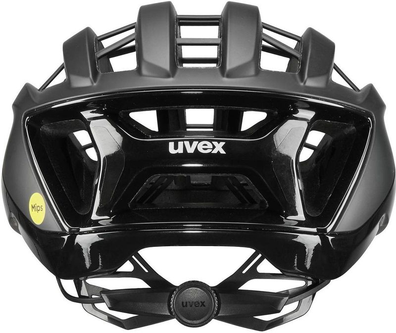 Uvex - Surge Aero Mips - Fietshelm - Zwart/Grijs - MIPS, Reflecterende Elementen