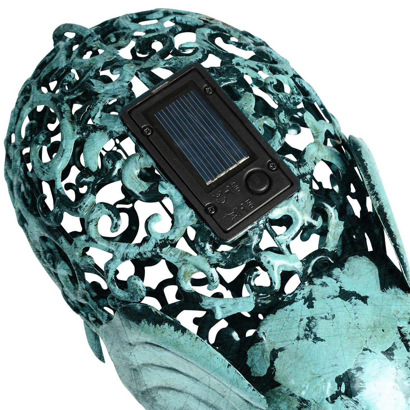 Pratik Garden Lampe elephant solaire vert - 28x13.5x21 cm