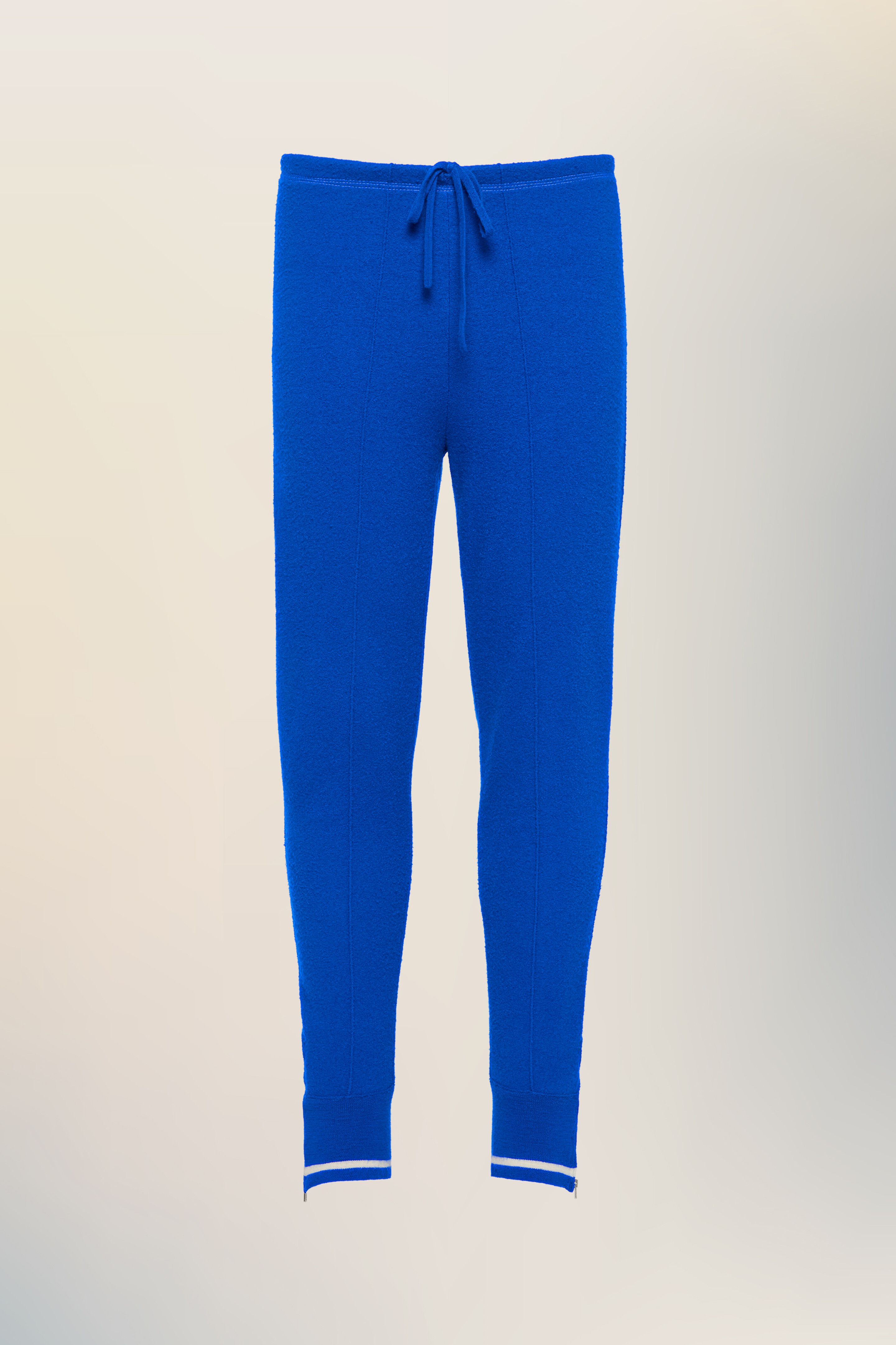 Pantalon de survêtement en laine bleu pour homme