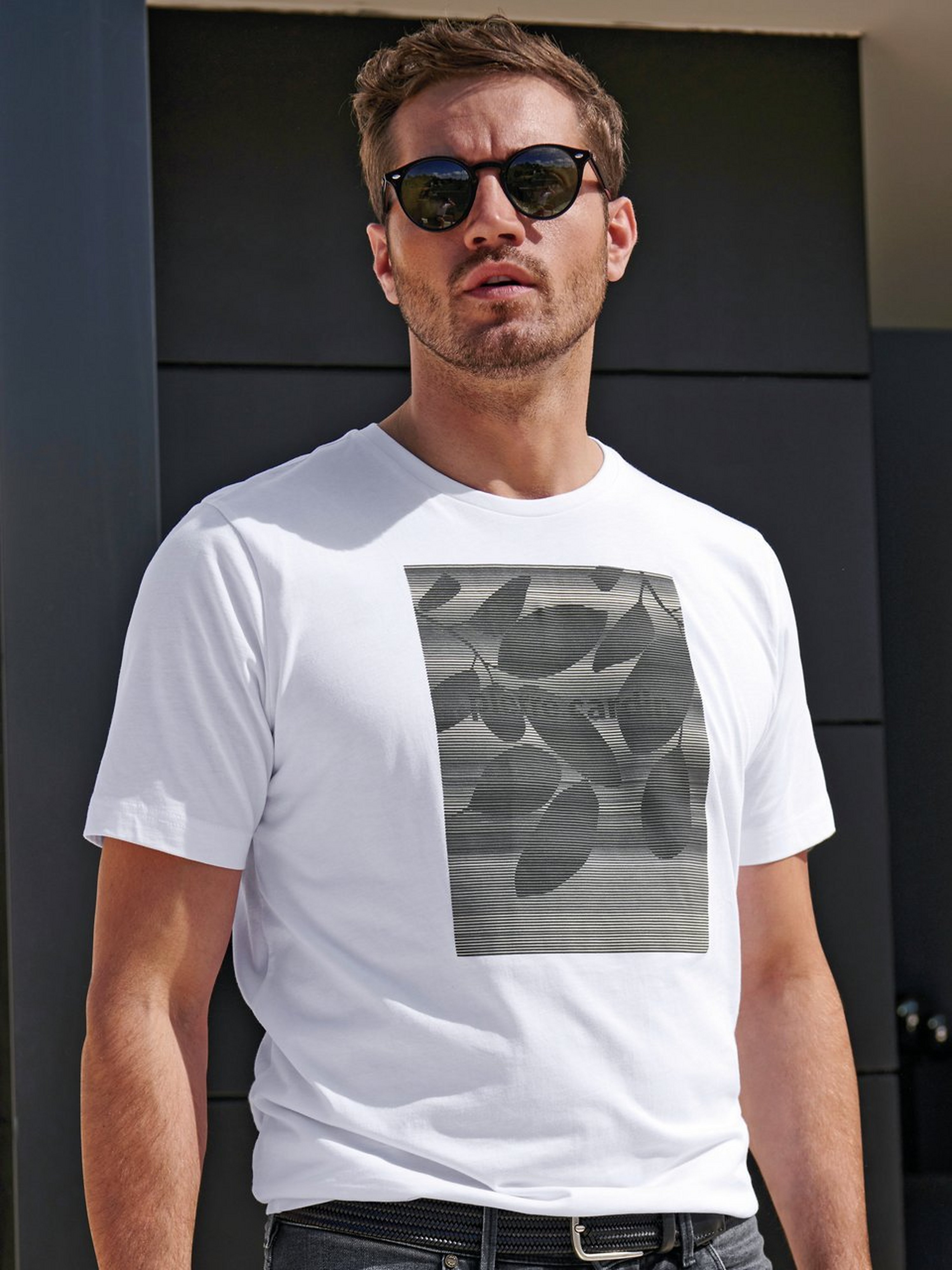 Rundhals-Shirt