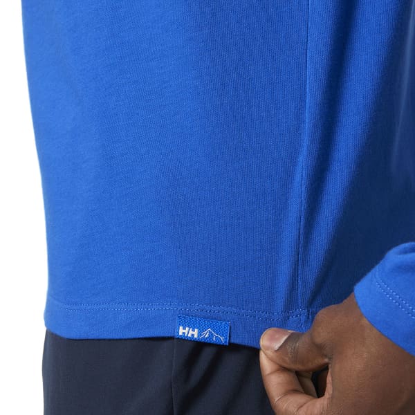 T-shirt HELLY HANSEN F2F ORGANIC COTTON LS TEE COBALT 2.0 COBALT 2.0