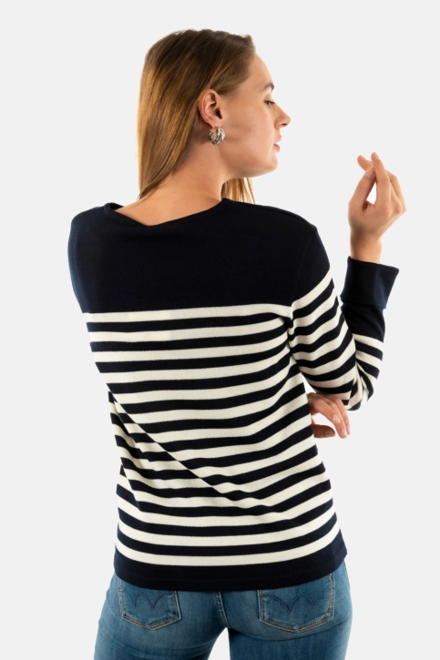 Pull hiver saint james ecrins kh navy/écume