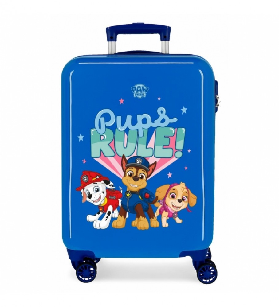 Mala de cabine rígida Joumma Bags Paw Patrol Pups Rule - Azul - 38x55x20cm -