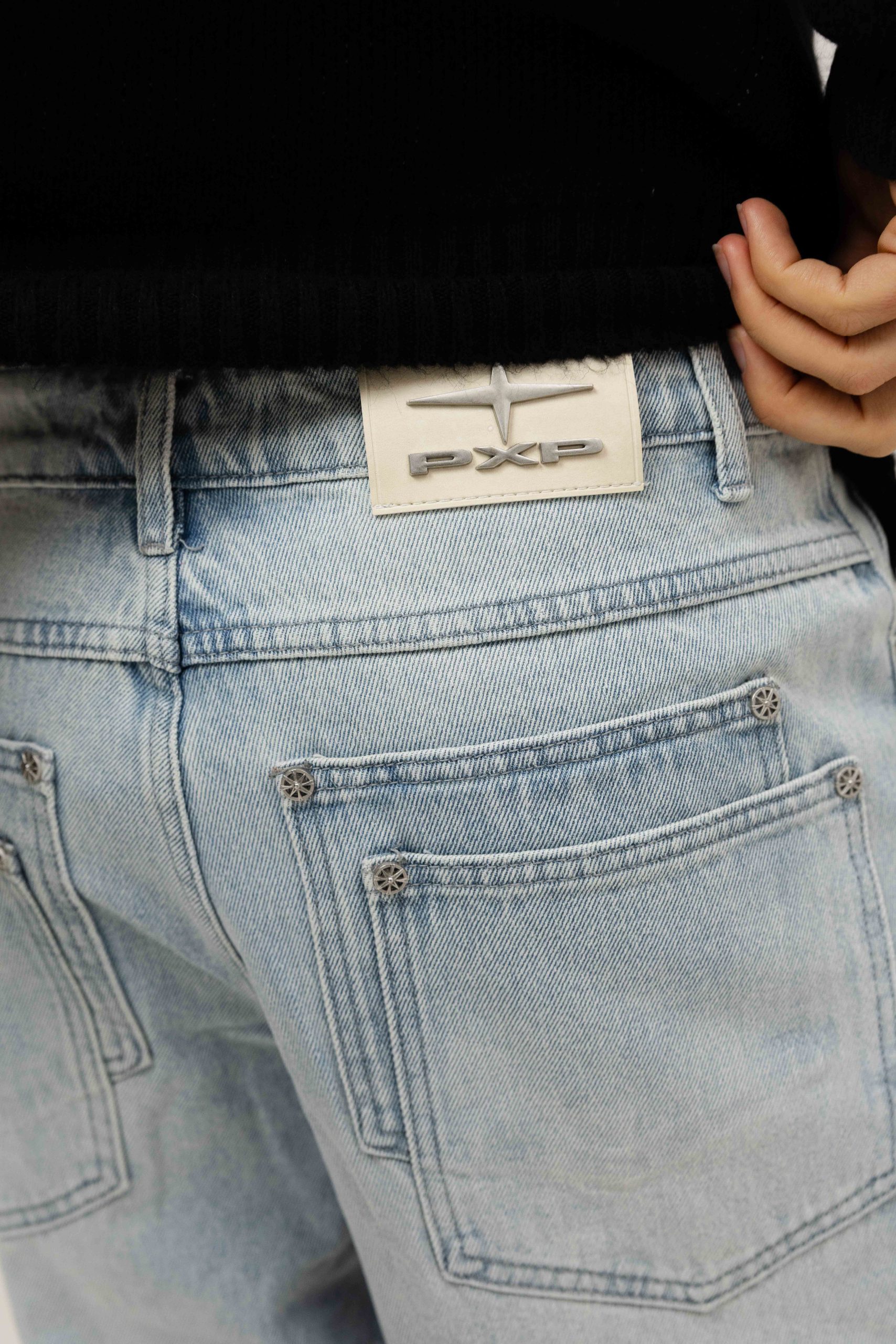 Project x Paris Barrel Fit Jeans Heren Lichtblauw