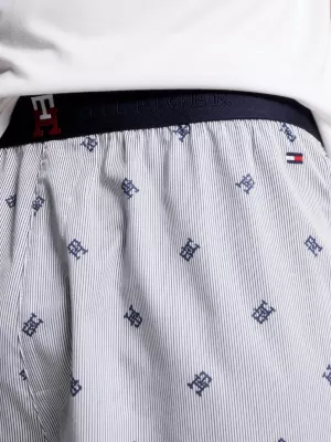 Conjunto de shorts de pijama com monograma TH