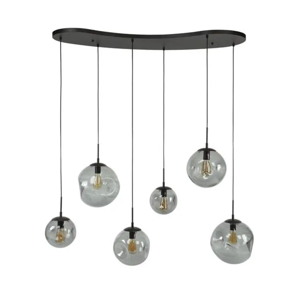 Hoyz Collection - Hanglamp Stellar Black 6-lichts - Artic Zwart