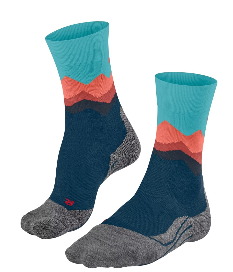 Falke TK2 Explore Crets Dame, Hiking Socks<br>Hiking Socks - med trendy fjellmønster!
