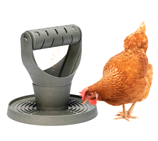 Torre de alimentação para galinhas - Alimentador antiestresse para galinhas - Torre de diversão para aves