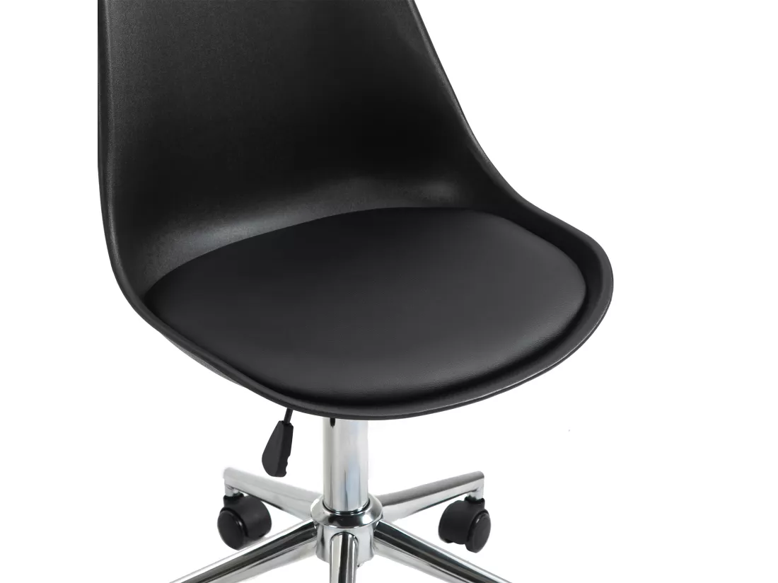 SVITA EDDY chaise de bureau pour enfants chaise pivotante chaise de bureau pour enfants noir