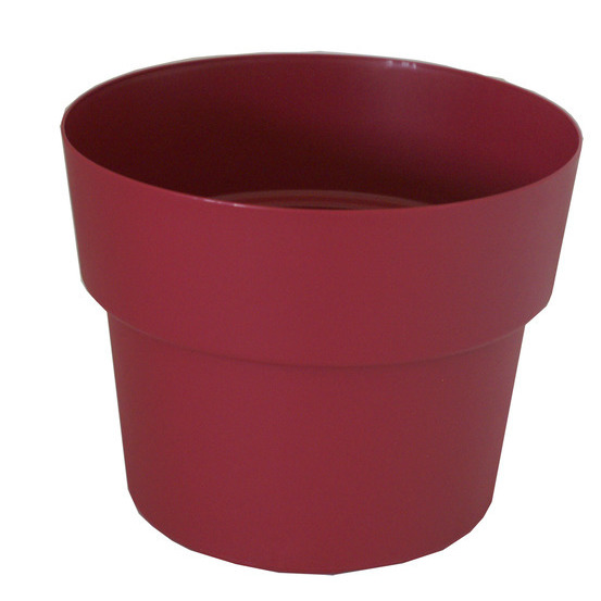 Pot rond CocoriPot, coloris pivoine D48 x H. 38 cm
