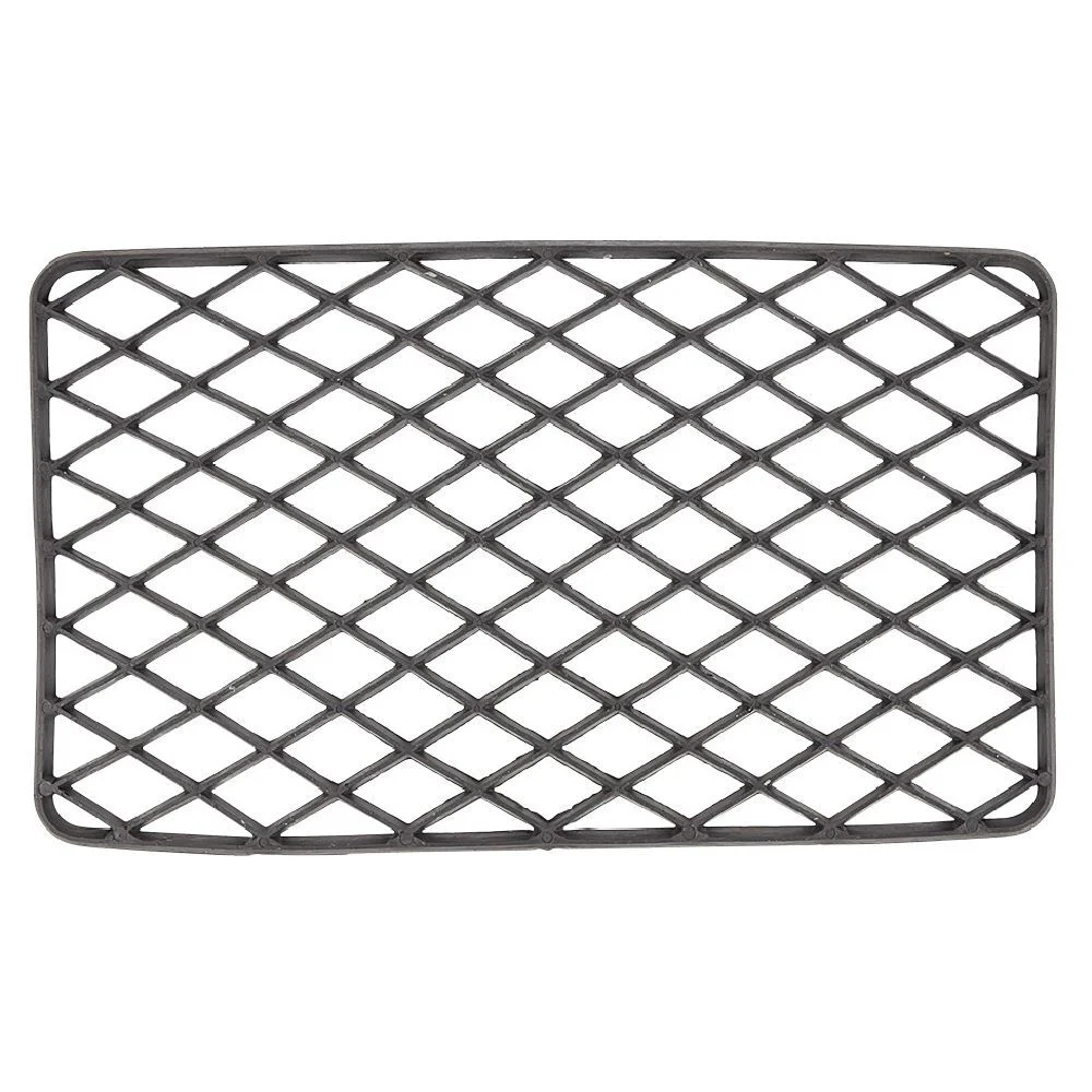 Paillasson grille caoutchouc essuie-pieds noir