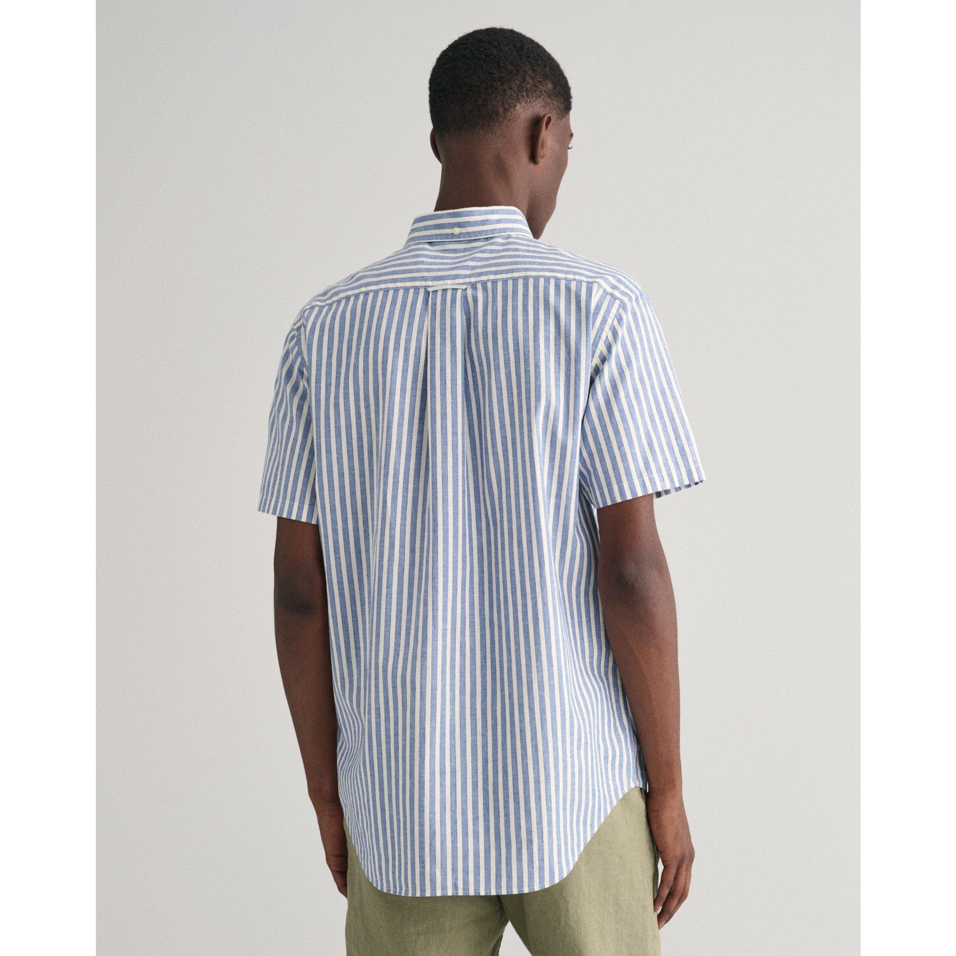 Gant REG COTTON LINEN STRIPE SS SHIRT SU