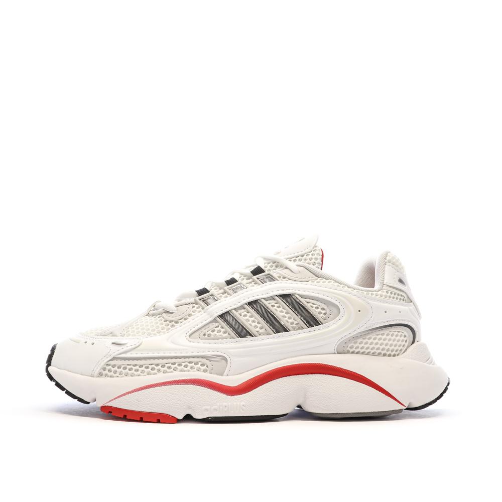 Adidas Baskets Blanches/Rouges Homme Adidas Ozmillen