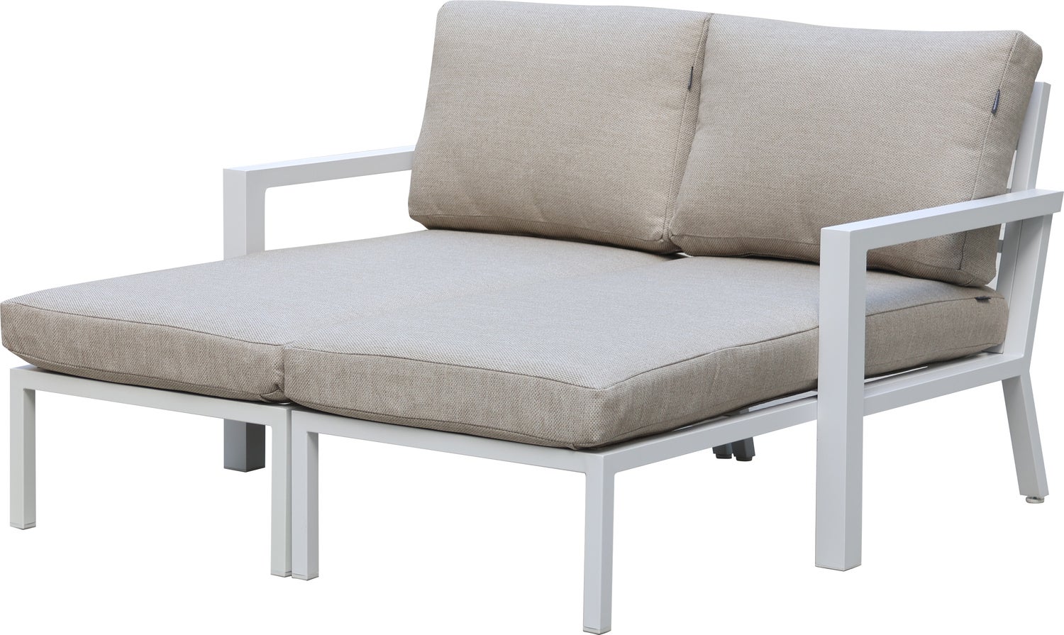 Intratuin loungebank chaise longue rechts Milo wit