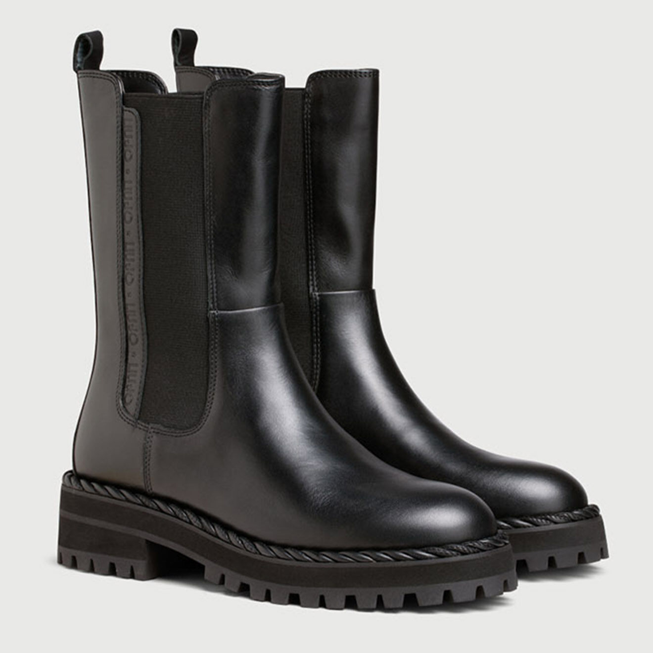 Liu-Jo Boots en Cuir Maeva noires