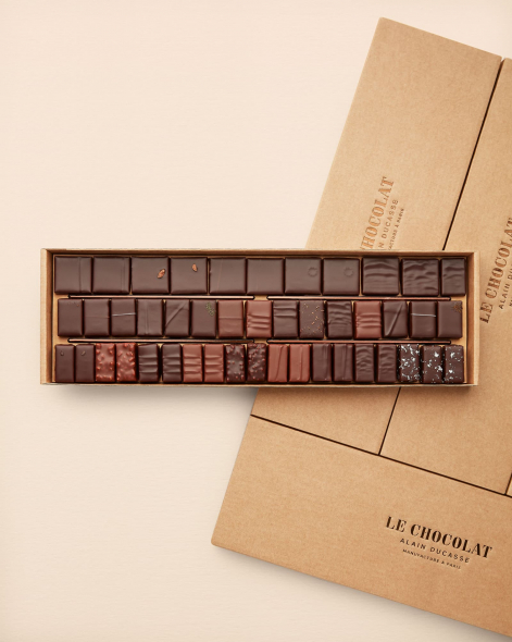 Coffret Ganaches & Pralinés à l'Ancienne 45 pièces | Le Chocolat Alain Ducasse 380g