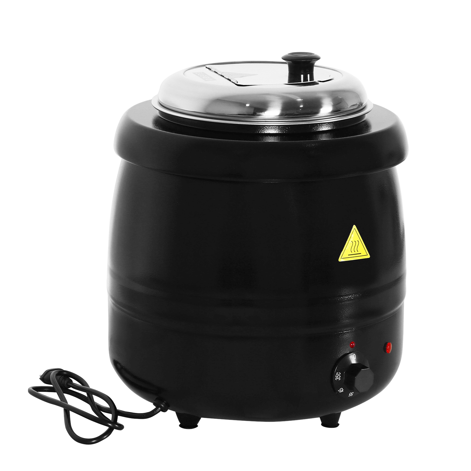 Suppentopf elektrisch 10L schwarz